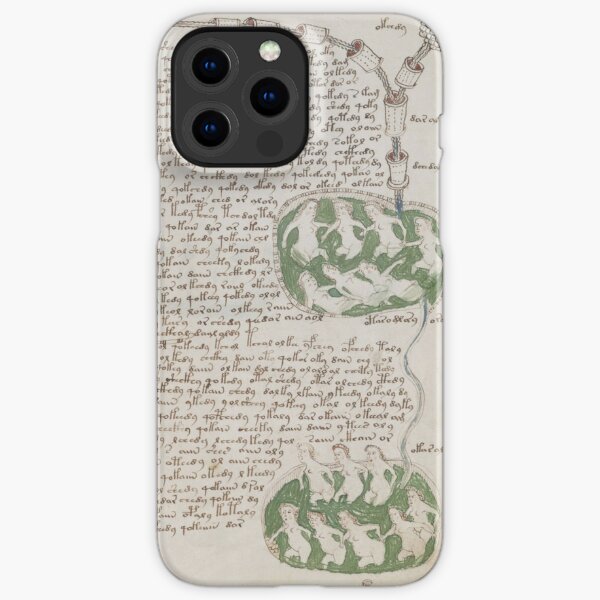 Voynich Manuscript. Illustrated codex hand-written in an unknown writing system iPhone Snap Case