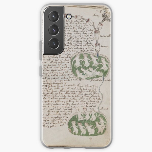 Voynich Manuscript. Illustrated codex hand-written in an unknown writing system Samsung Galaxy Soft Case