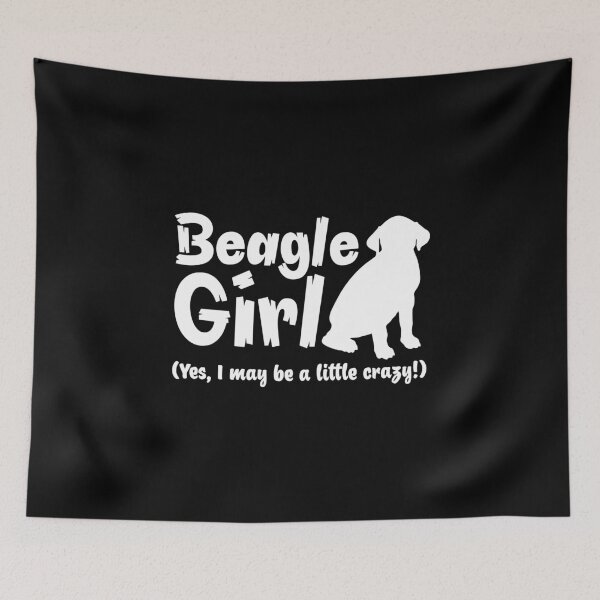 Item preview, Beagle dog girl (Yes, I may be a little crazy!) designed and sold by jazzydevil.