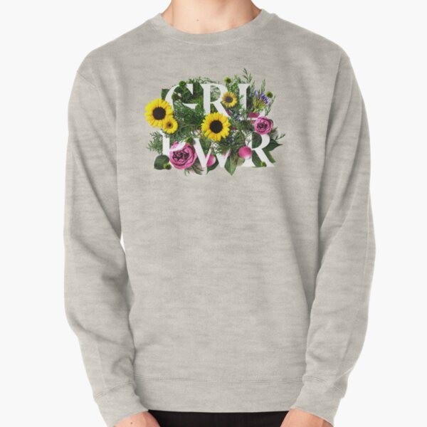 Girl Power Flowers Pullover Sweatshirt
