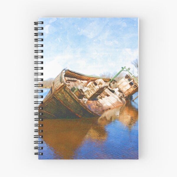 Item preview, Shipyard Shipwreck | Watercolor designed and sold by Christopher Taylor.