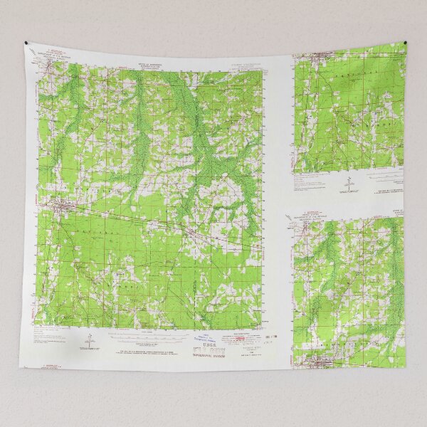 Item preview, USGS TOPO Map Mississippi MS Forest 336908 1950 62500 designed and sold by WetdryvacRBO2.