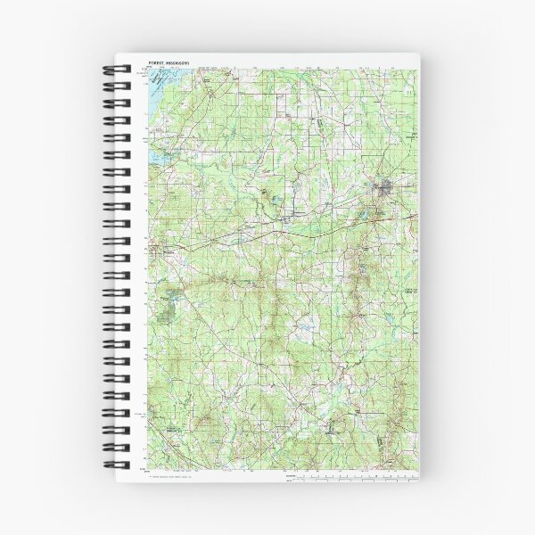 Item preview, USGS TOPO Map Mississippi MS Forest 337208 1984 100000 designed and sold by WetdryvacRBO2.