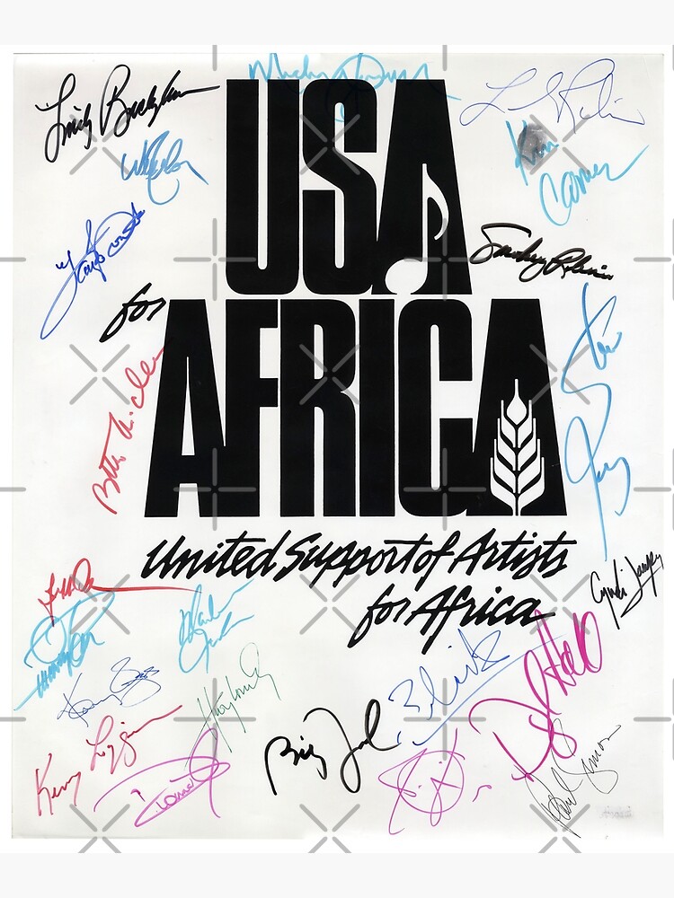 "usa africa we are the world" Poster by andhiniresta | Redbubble