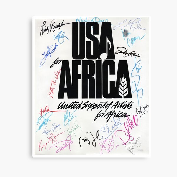 usa africa we are the world Canvas Print