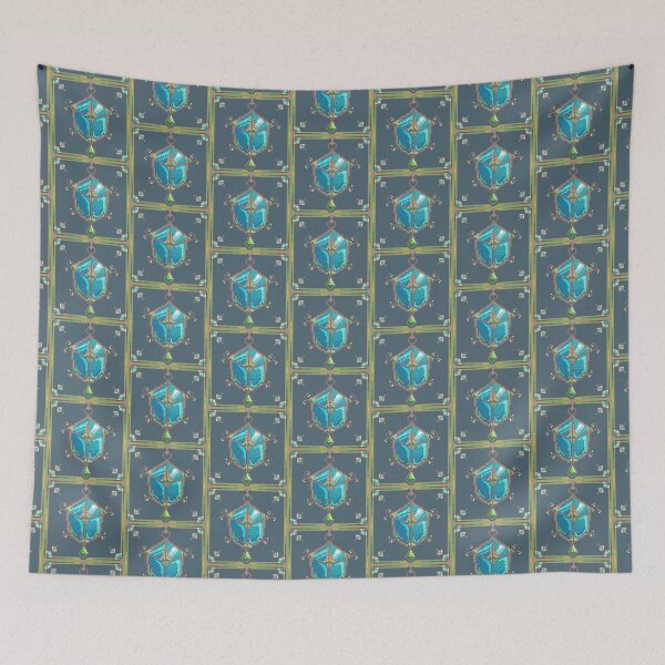 Item preview, Aqua pixel lantern designed and sold by Freakfla.