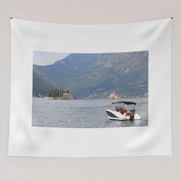 Item preview, Saint George and Our Lady of the Rocks islands Perast Bay of Kotor Montenegro designed and sold by goceris.