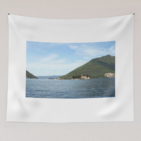 Item preview, Saint George monastery Perast Bay of Kotor Montenegro designed and sold by goceris.