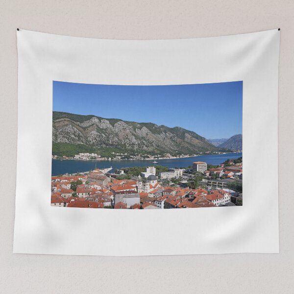 Item preview, Bay of Kotor landscape Montenegro summer season designed and sold by goceris.