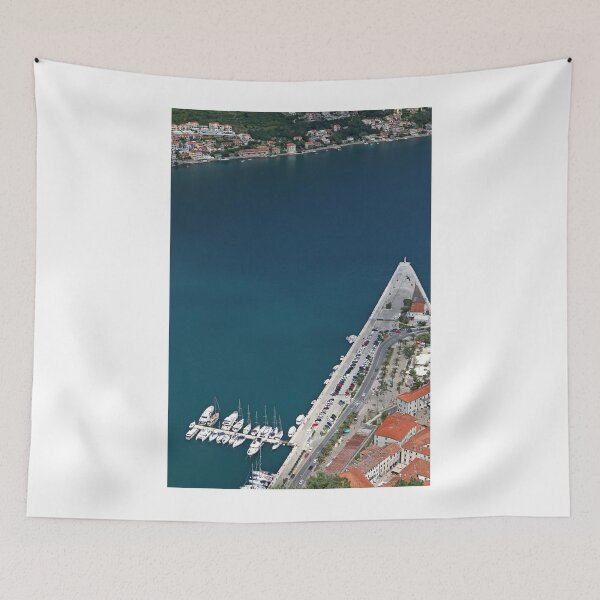 Item preview, Port with yachts and sailboats Kotor bay Montenegro designed and sold by goceris.