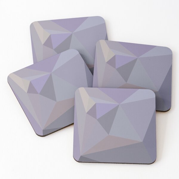 Item preview, Geometric Lilac Grey Pastels - Abstract Art by Fluid Nature designed and sold by vmajzlik.