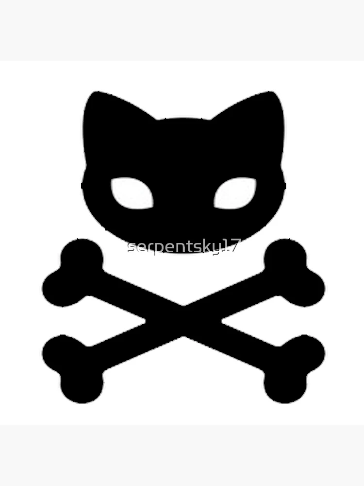 Kitty Skull and Crossbones | Art Board Print