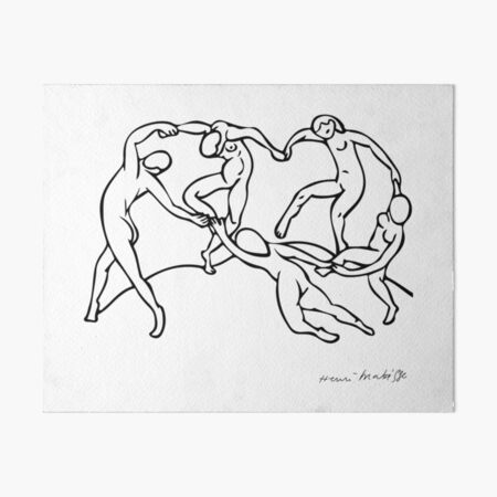 Henri Matisse The Dance and Music Line Artwork Hermitage Sketch For Prints Tshirts Posters Bags Men Women Youth Art Board Print