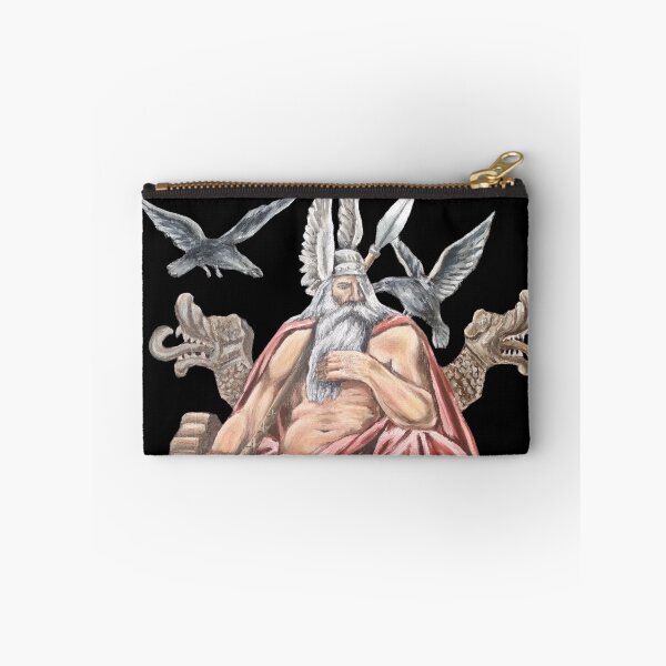 Item preview, Odin on Throne - Huginn and Muninn - Geri and Freki designed and sold by CleaViolet.