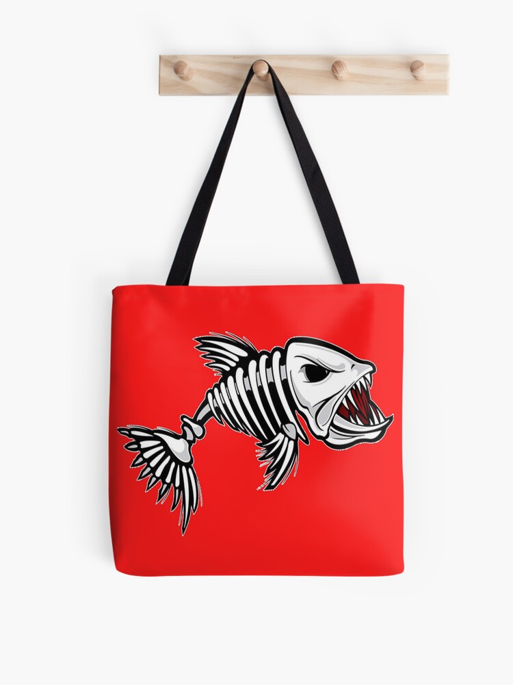Mean Fish Skeleton | Tote Bag
