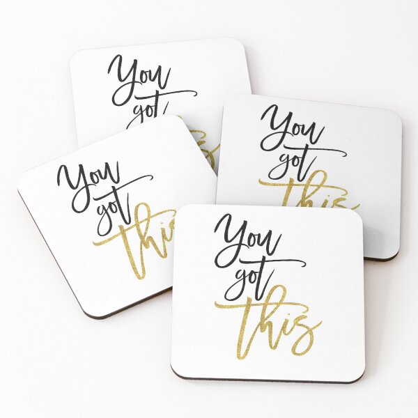 Item preview, You Got This Encouraging Quote Script typography designed and sold by fotografixgal.