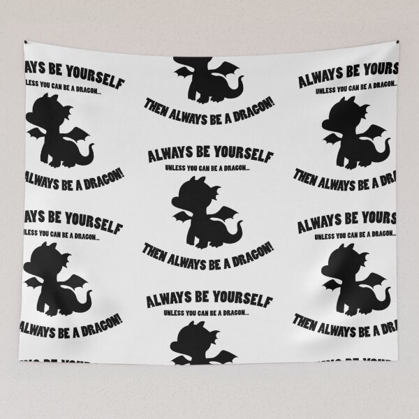 Item preview, Copy of ALWAYS BE YOURSELF! DRAGON QUOTE FOR KIDS designed and sold by JamesandLuis.