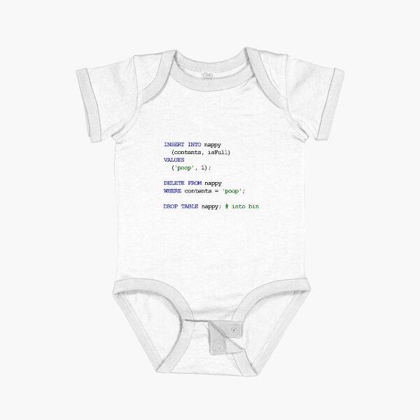 Aperçu de l'œuvre MySQL Code New Baby - Changer la couche créée et vendue par wearequotes.