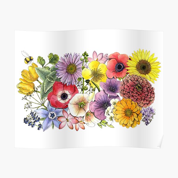 Plant These Save the Bees Poster
