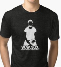 What Would Shia LaBeouf Do? WHITE Tri-blend T-Shirt