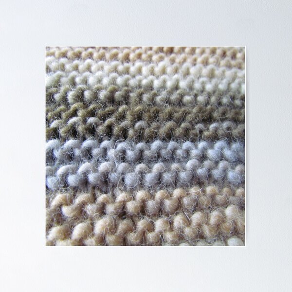 Item preview, Wool knitted pattern brown white beige knit pattern designed and sold by Patricia Piotrak.