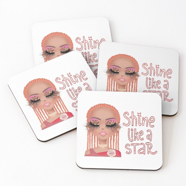 Item preview, Shine Like a Star Typography Pretty Face Long Lashes designed and sold by fotografixgal.
