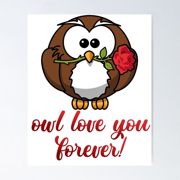 Item preview, Owl loves you forever designed and sold by NixBob.
