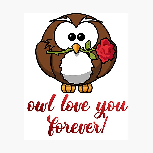 Item preview, Owl loves you forever designed and sold by NixBob.