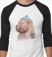 Tätowiertes Walross Baseballshirt für Männer