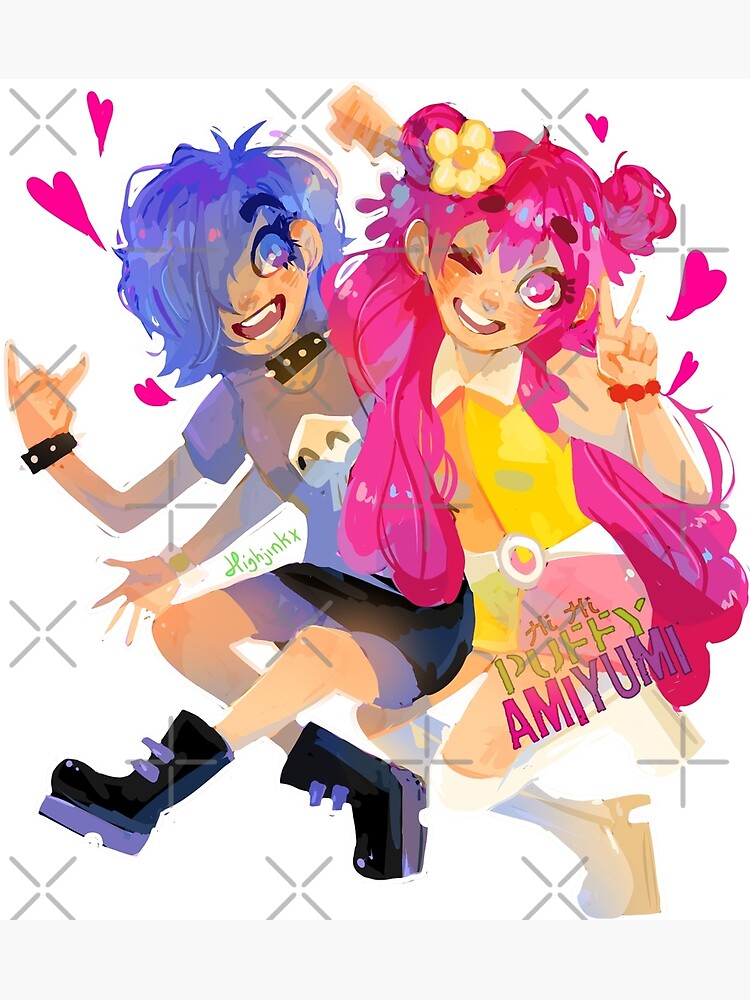 Hi Hi Puffy AmiYumi - hi!hi! puffy amiyumi - AmiYumi Show! Drawstring  Greeting Card for Sale by malongovotic