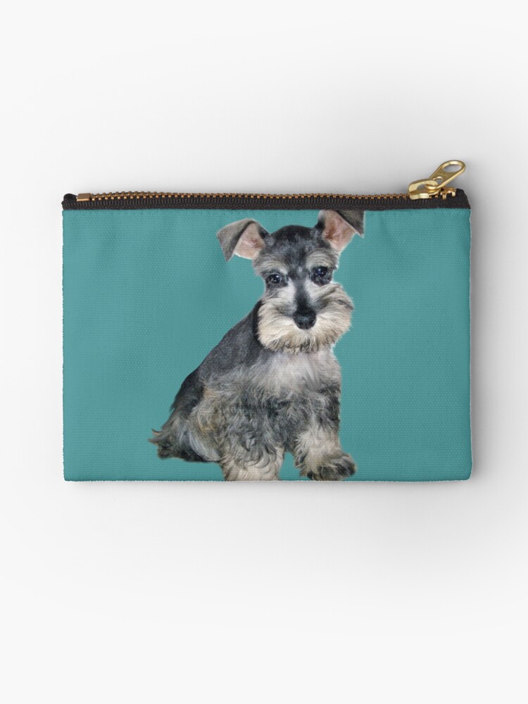 Schnauzer Phone Case Wallet - Blue