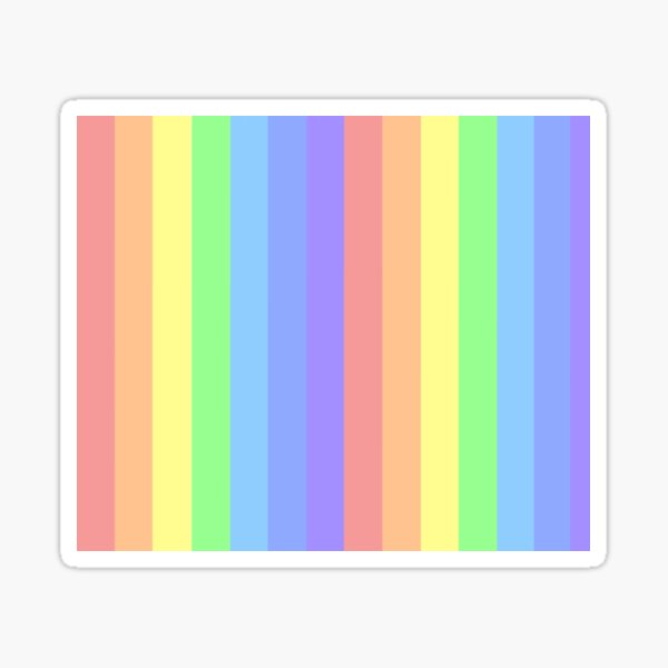 Pastel Rainbow Sticker For Sale By Shamyamy Redbubble