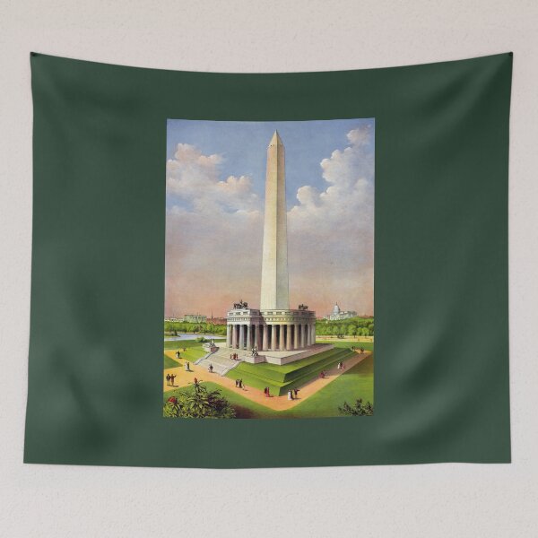 Item preview, The National Washington Monument - 1885 designed and sold by CrankyOldDude.