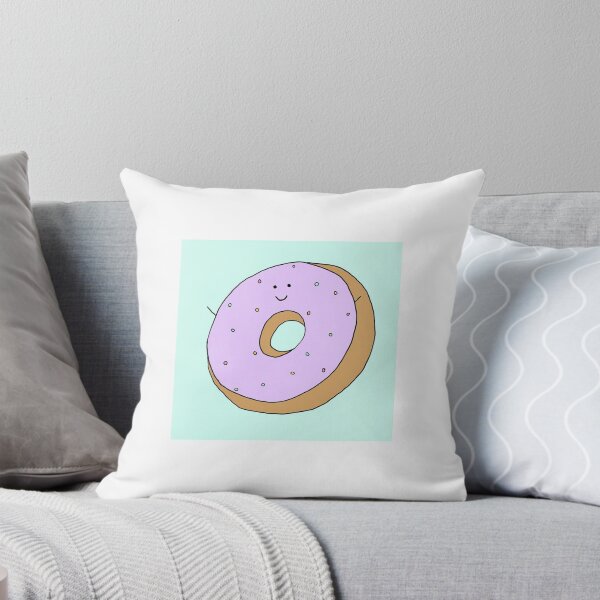 Item preview, Cartoon Purple Glazed Donut designed and sold by Caroline Lynch.