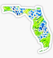 Preppy Gator Florida Sticker
