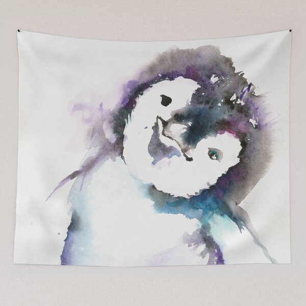 Item preview, The Happy Penguin Watercolor designed and sold by TiberiuSoos.