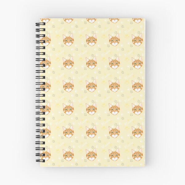 Item preview, Ginger Tabby Cat Meow Paw Print Pattern designed and sold by Violet jj designs.