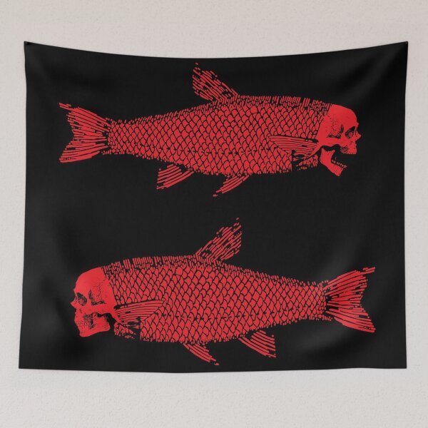 Item preview, Skull Fishes in Red 1 designed and sold by OctaviousRex197.