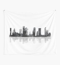 Houston Texas Skyline Wall Tapestry
