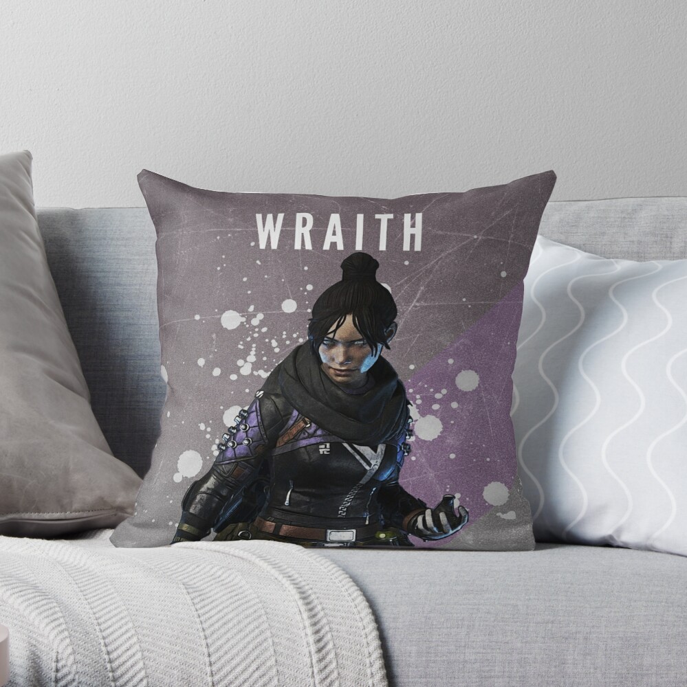High Quality Wraith Apex Legends Throw Pillow by longstamra TP-OQGA7PV2