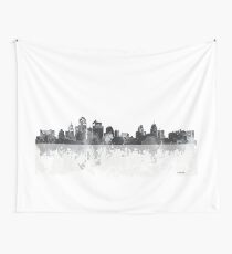Kansas City Missouri Skyline Wall Tapestry