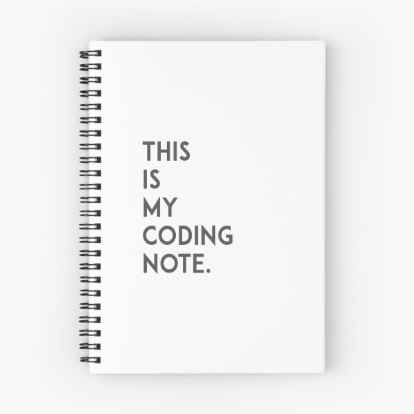 Item preview, this is my coding note designed and sold by FunnyGrief.