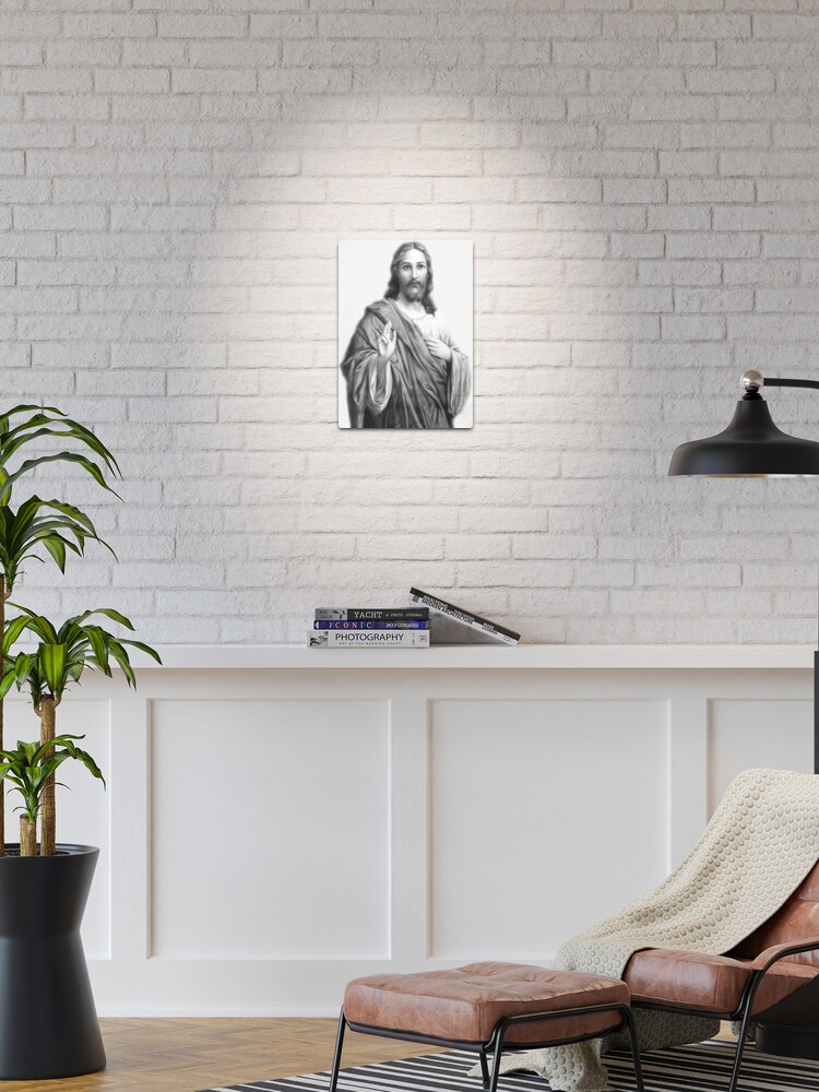 Impression sur toile en métal Jésus Christ avec des épines et des