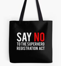 Civil War - Say No - White Clean Tote Bag