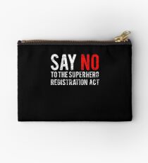Civil War - Say No - White Dirty Studio Pouch