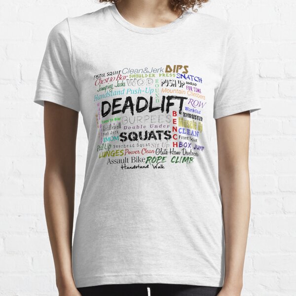 Crossfit, Deadlift, Squats, Burpees ... Color Edition Essential T-Shirt