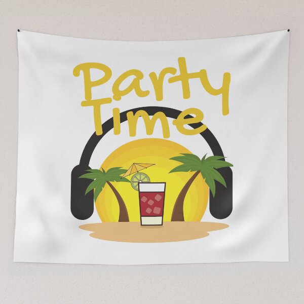 Item preview, Party time summer sun time for fun music u love fun t-shirt printing design designed and sold by Whiskylover.
