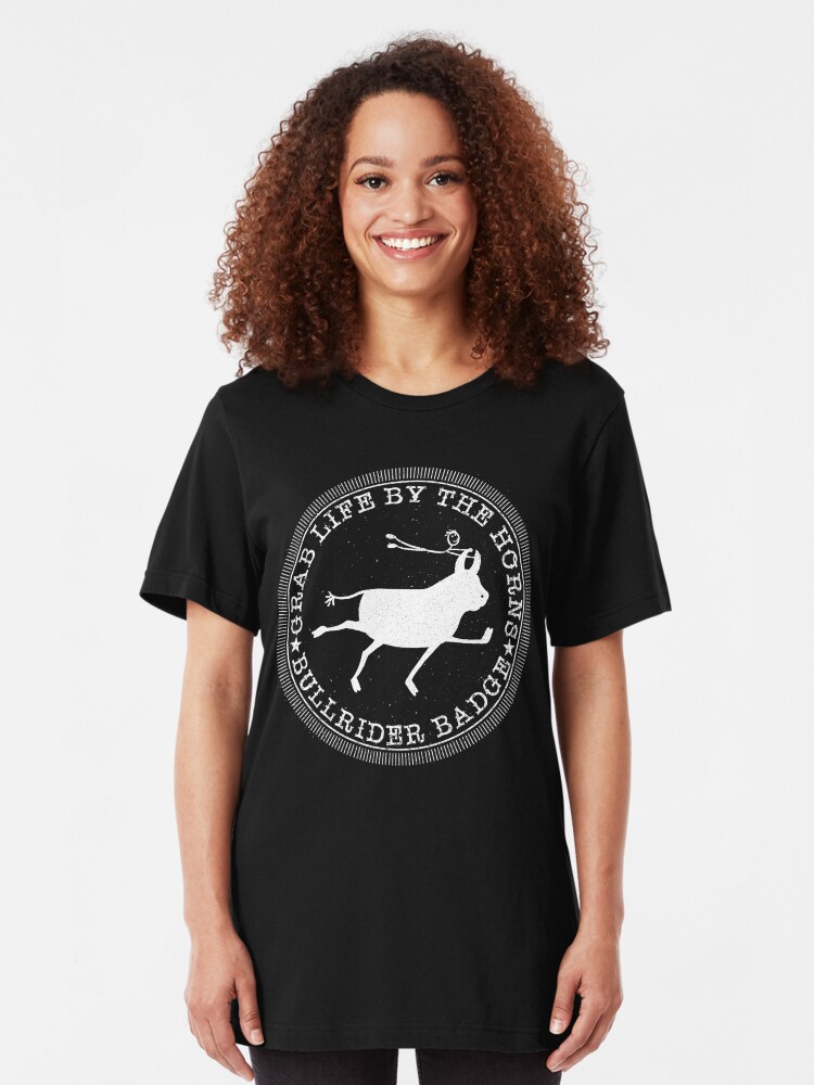 Alternate view of Bull Rider Badge Slim Fit T-Shirt