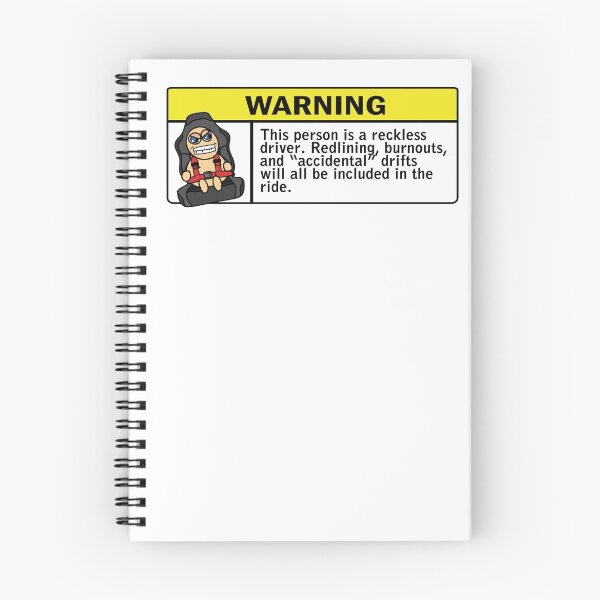Item preview, Warning - reckless driver designed and sold by hoddynoddy.