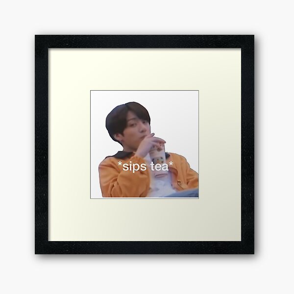 Jungkook Meme BTS Framed Art Print